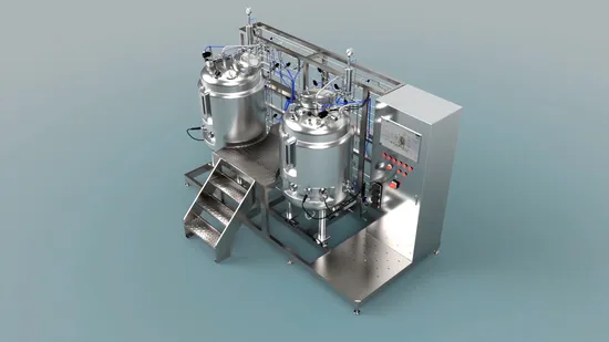 Système de réservoir de mélange de formulation sanitaire en acier inoxydable
